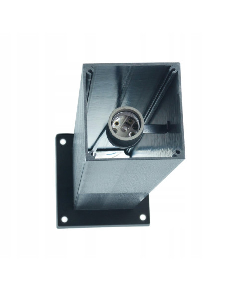 Lampa ogrodowa z czujnikiem ruchu Eko-Light SAGITA, aluminiowy słupek, IP44, czarna, 60 cm, E27, do przestrzeni zewnętrznych.