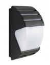 Lampa ścienna CITY 1836 II BL z aluminium, nowoczesna, czarna, idealna do patio i drzwi wejściowych, 60W, IP54