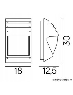 Lampa ścienna CITY 1836 II BL z aluminium, nowoczesna, czarna, idealna do patio i drzwi wejściowych, 60W, IP54 2