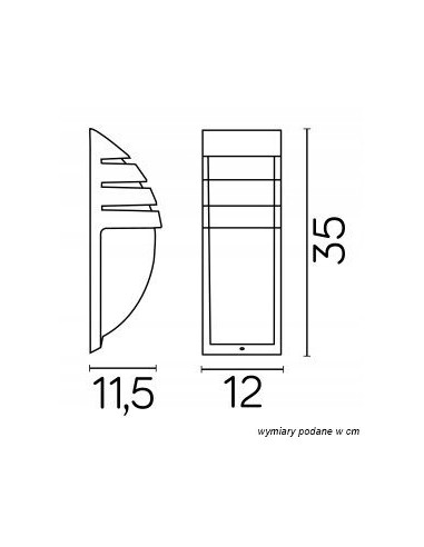 Kinkiet CITY z czarnym wykończeniem i mlecznym kloszem, IP54 - nowoczesne oświetlenie elewacyjne do wnętrz i na zewnątrz