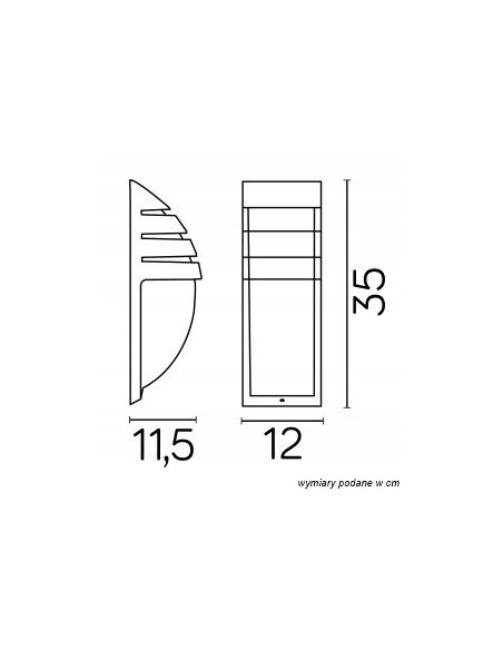 Kinkiet CITY z czarnym wykończeniem i mlecznym kloszem, IP54 - nowoczesne oświetlenie elewacyjne do wnętrz i na zewnątrz