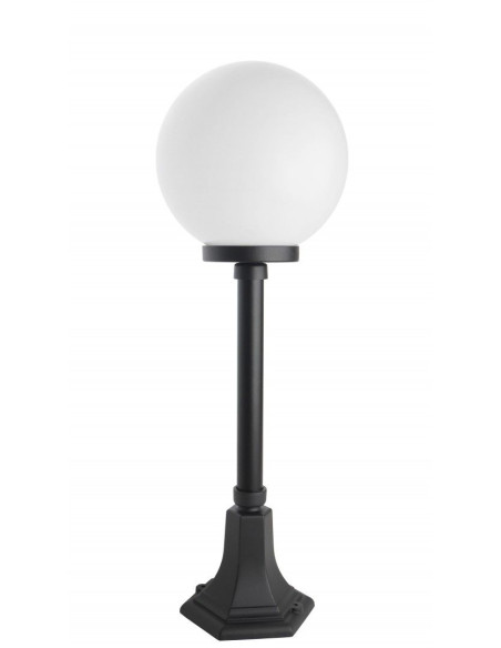 Lampa ogrodowa KULE CLASSIC, stojąca oprawa z aluminium i szkła, eleganckie oświetlenie do przestrzeni zewnętrznych