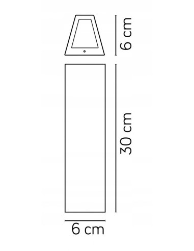 Nowoczesny kinkiet ogrodowy LED TIN w białym kolorze - elegancka lampa tarasowa o zwiększonej wydajności świetlnej