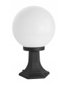 Lampa Stojąca KULE CLASSIC 41 cm E27 - Eleganckie Oświetlenie Zewnętrzne w Kolorze Czarnym, Aluminium, IP43