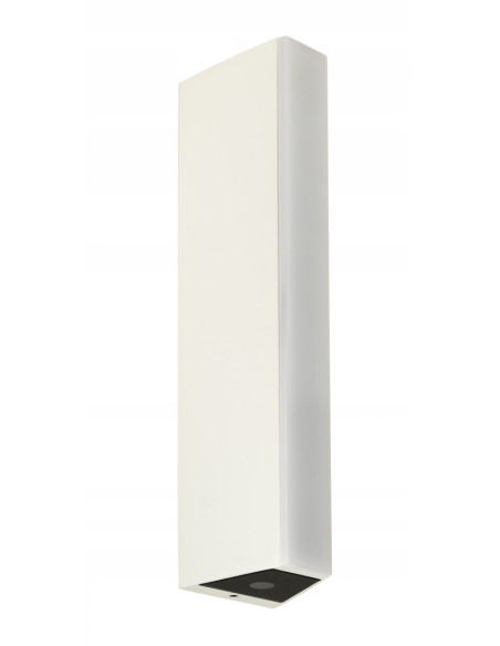 Nowoczesny kinkiet ogrodowy LED TIN w białym kolorze - elegancka lampa tarasowa o zwiększonej wydajności świetlnej