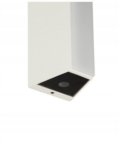 Nowoczesny kinkiet ogrodowy LED TIN w białym kolorze - elegancka lampa tarasowa o zwiększonej wydajności świetlnej