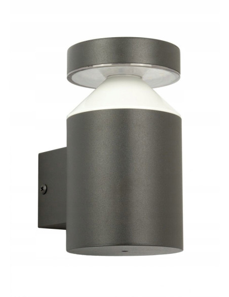 Nowoczesny kinkiet zewnętrzny DELTA DL-K100 LED - eleganckie oświetlenie w stylu stożkowym, szare, energooszczędne.