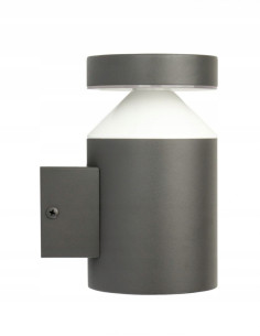 Nowoczesny kinkiet zewnętrzny DELTA DL-K100 LED - eleganckie oświetlenie w stylu stożkowym, szare, energooszczędne. 2