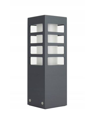 Lampa zewnętrzna RADO 18W - nowoczesne oświetlenie tarasowe w eleganckim, ciemnoszarym designie.