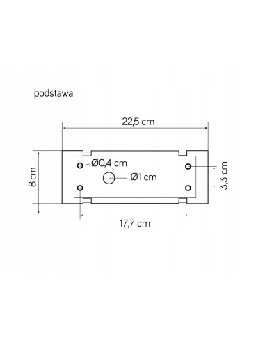 Nowoczesna lampa ścienna ogrodowa Su-ma FORM B FLS-K100, kwadratowa, LED 9W, ciemnoszara, IP65 do tarasu