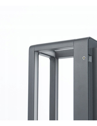 Nowoczesny kinkiet zewnętrzny su-ma ARMA AR-K100 LED - szary, elegancki design do tarasu i wejścia