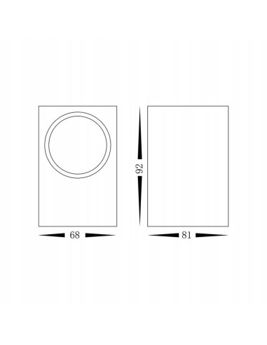Kinkiet nowoczesny Boka GU10, czarny, aluminiowy, z regulowanym światłem - idealny do ogrodu i garażu.