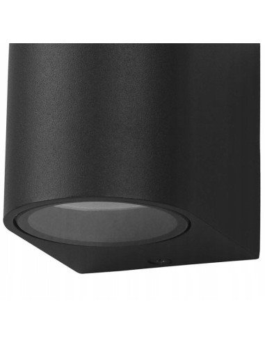 Kinkiet Ovalis czarny IP44 – nowoczesne oświetlenie elewacyjne z dwustronnym światłem do ogrodu i na taras