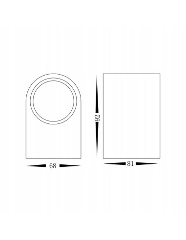 Kinkiet Ovalis czarny IP44 – nowoczesne oświetlenie elewacyjne z dwustronnym światłem do ogrodu i na taras