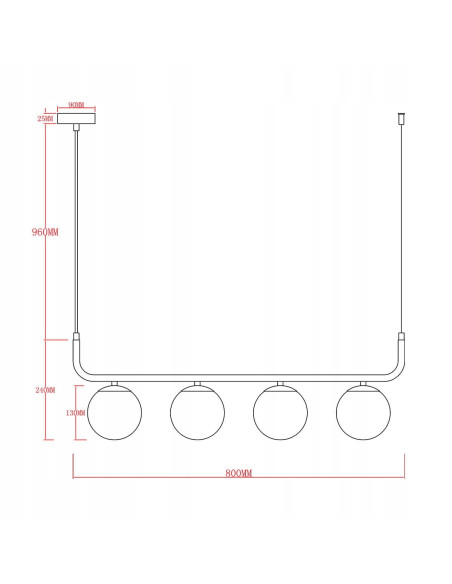 Lampa wisząca ALISA z przydymionymi kulami – nowoczesna elegancja w loftowym stylu w grafitowym wykończeniu