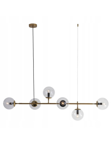 Żyrandol ALISA z szklanymi kulami - elegancka lampa wisząca do salonu i sypialni w nowoczesnym stylu premium