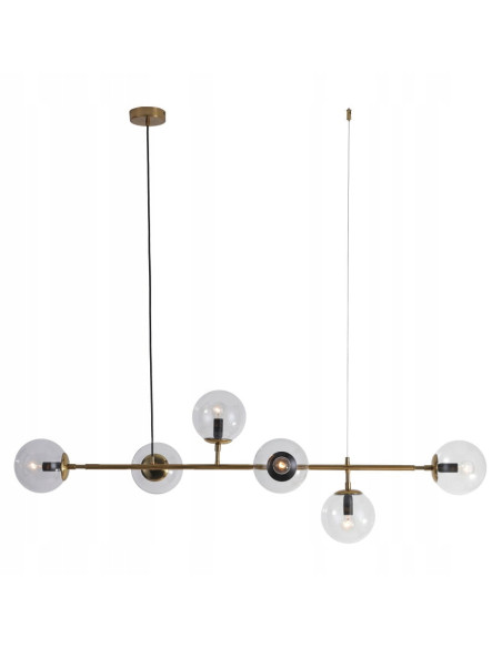 Żyrandol ALISA z szklanymi kulami - elegancka lampa wisząca do salonu i sypialni w nowoczesnym stylu premium