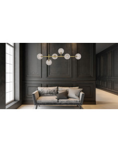 Żyrandol ALISA z szklanymi kulami - elegancka lampa wisząca do salonu i sypialni w nowoczesnym stylu premium 2