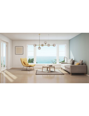 Żyrandol ALISA z szklanymi kulami - elegancka lampa wisząca do salonu i sypialni w nowoczesnym stylu premium