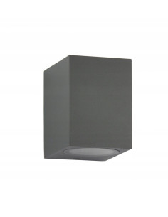 Kinkiet MINI GU10 - eleganckie oświetlenie elewacyjne w szarym i szczotkowanym aluminium, nowoczesny design do ogrodu i tarasu 2