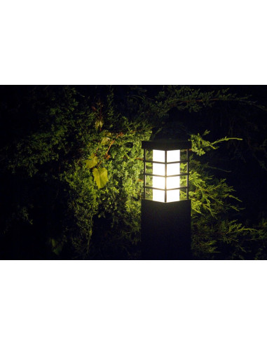 Nowoczesna lampa stojąca RADO II 3 BL - eleganckie oświetlenie do ogrodu i tarasu, czarna, IP54, E27, 18W