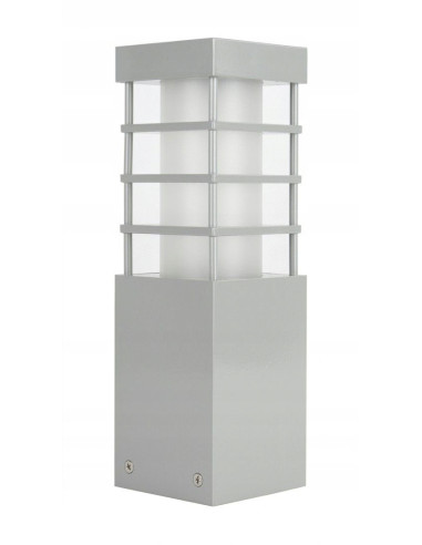 Lampa stojąca RADO II 3 AL - nowoczesne oświetlenie z aluminium w kolorze srebrnym, idealne na taras i balkon