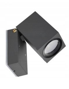 Nowoczesna lampa zewnętrzna MINI 5005 DG z ruchomą głowicą, IP44, ciemny popiel – idealna do ogrodu i tarasu