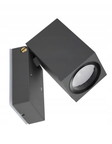 Nowoczesna lampa zewnętrzna MINI 5005 DG z ruchomą głowicą, IP44, ciemny popiel – idealna do ogrodu i tarasu