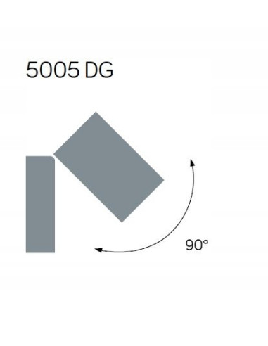 Nowoczesna lampa zewnętrzna MINI 5005 DG z ruchomą głowicą, IP44, ciemny popiel – idealna do ogrodu i tarasu