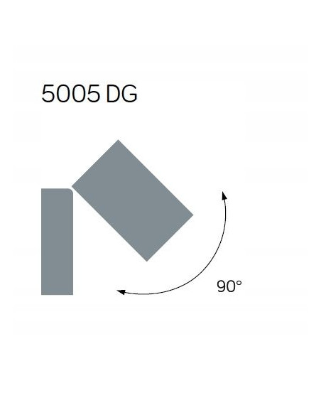 Nowoczesna lampa zewnętrzna MINI 5005 DG z ruchomą głowicą, IP44, ciemny popiel – idealna do ogrodu i tarasu