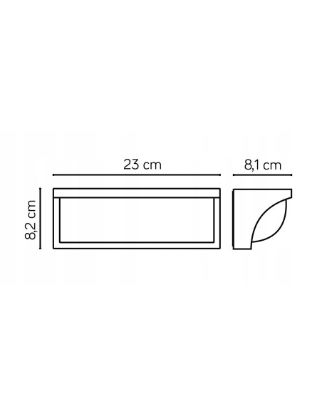 Nowoczesna lampa ścienna LED Mona MN19301 z mlecznym kloszem - eleganckie oświetlenie do ogrodu i tarasu