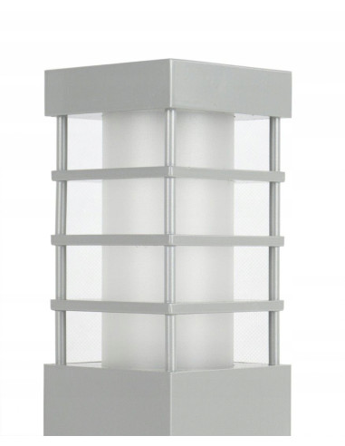 Lampa ogrodowa RADO II E27 aluminiowa, 75 cm, IP54 - nowoczesny design do alejek i ogrodu, energooszczędna, elegancka.