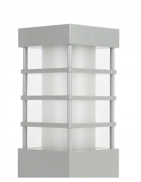 Lampa ogrodowa RADO II E27 aluminiowa, 75 cm, IP54 - nowoczesny design do alejek i ogrodu, energooszczędna, elegancka.