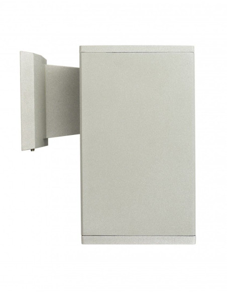 Nowoczesna lampa ogrodowa Adela 8002 AL, srebrna, 60W, minimalistyczny design, idealna do tarasu i elewacji