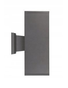 Kinkiet Zewnętrzny Adela 8001 DG - Elegancki Szary, Dwustronne Oświetlenie Aluminiowe IP54, E27, 60W 2