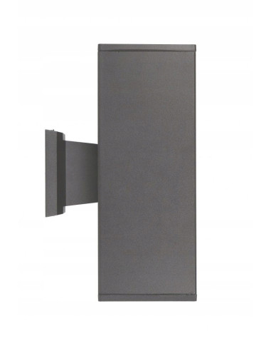 Kinkiet Zewnętrzny Adela 8001 DG - Elegancki Szary, Dwustronne Oświetlenie Aluminiowe IP54, E27, 60W