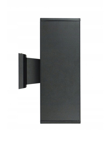 Lampa ścienna ADELA IP54 czarna z podwójnym oświetleniem, nowoczesny design do przestrzeni zewnętrznych