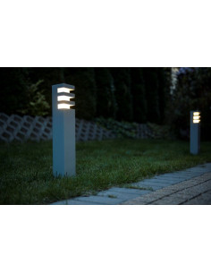 Elegancka lampa ogrodowa RADO, 75 cm, IP54, E27, ciemnoszara, nowoczesny design do oświetlenia ścieżek.