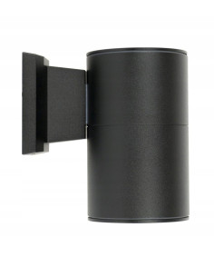 Nowoczesny kinkiet zewnętrzny ADELA E27 - elegancka oprawa z aluminiowym wykończeniem w kolorze czarnym, IP54.