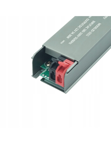 Zasilacz LED PRO ULTRA SLIM 12V 3A 36W - Kompaktowy, Energooszczędny, Modułowy, IP20, Szary, Idealny do Oświetlenia