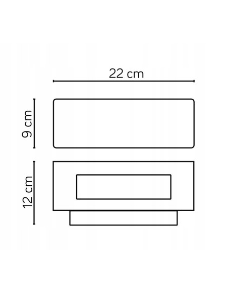 Kinkiet Zewnętrzny Zen LED E27 Szary, Dwustronne Oświetlenie, Aluminium, IP54, Wysokiej Jakości, Su-ma