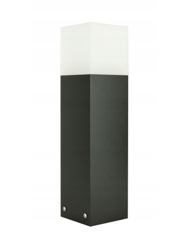 Elegancki słupek oświetleniowy CUBE CB-Max 400 BL, IP44, E27 - nowoczesne oświetlenie zewnętrzne dla Twojego ogrodu.