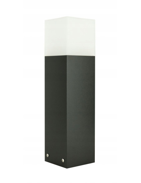 Elegancki słupek oświetleniowy CUBE CB-Max 400 BL, IP44, E27 - nowoczesne oświetlenie zewnętrzne dla Twojego ogrodu.