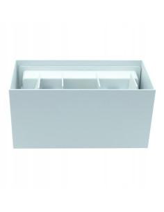 Nowoczesna lampa ogrodowa LED LEO II, regulowany kinkiet IP54, biały aluminium, 4x3W, idealna do wnętrz i ogrodu 2