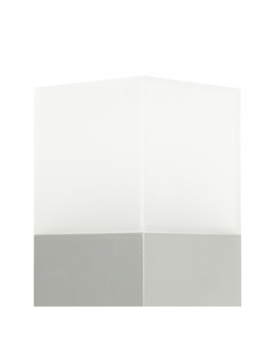 Nowoczesna lampa stojąca zewnętrzna CUBE 20W, elegancki i odporny słupek do ogrodu i tarasu