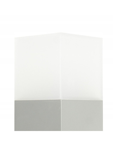 Nowoczesna lampa stojąca zewnętrzna CUBE 20W, elegancki i odporny słupek do ogrodu i tarasu