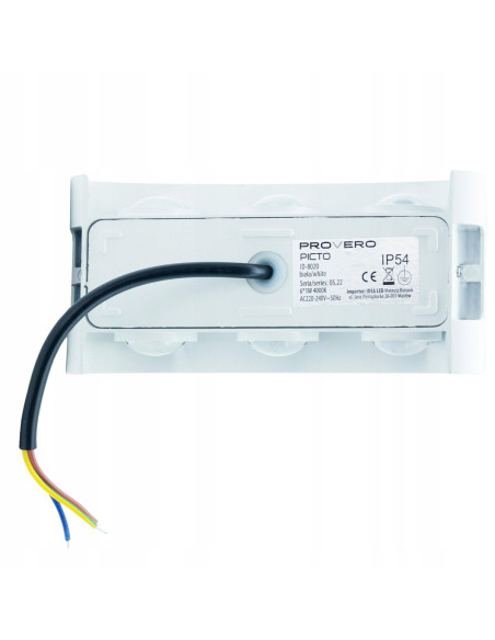 Nowoczesny kinkiet LED z efektem góra-dół, biały, IP54 - idealny do balkonów i przestrzeni zewnętrznych