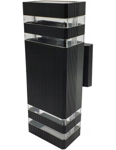 Lampa ogrodowa VELA II GU10 czarna z przezroczystymi akcentami – eleganckie oświetlenie zewnętrzne do Twojego domu 2