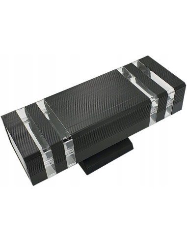 Lampa ogrodowa VELA II GU10 czarna z przezroczystymi akcentami – eleganckie oświetlenie zewnętrzne do Twojego domu