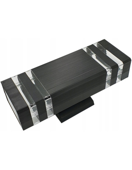 Lampa ogrodowa VELA II GU10 czarna z przezroczystymi akcentami – eleganckie oświetlenie zewnętrzne do Twojego domu